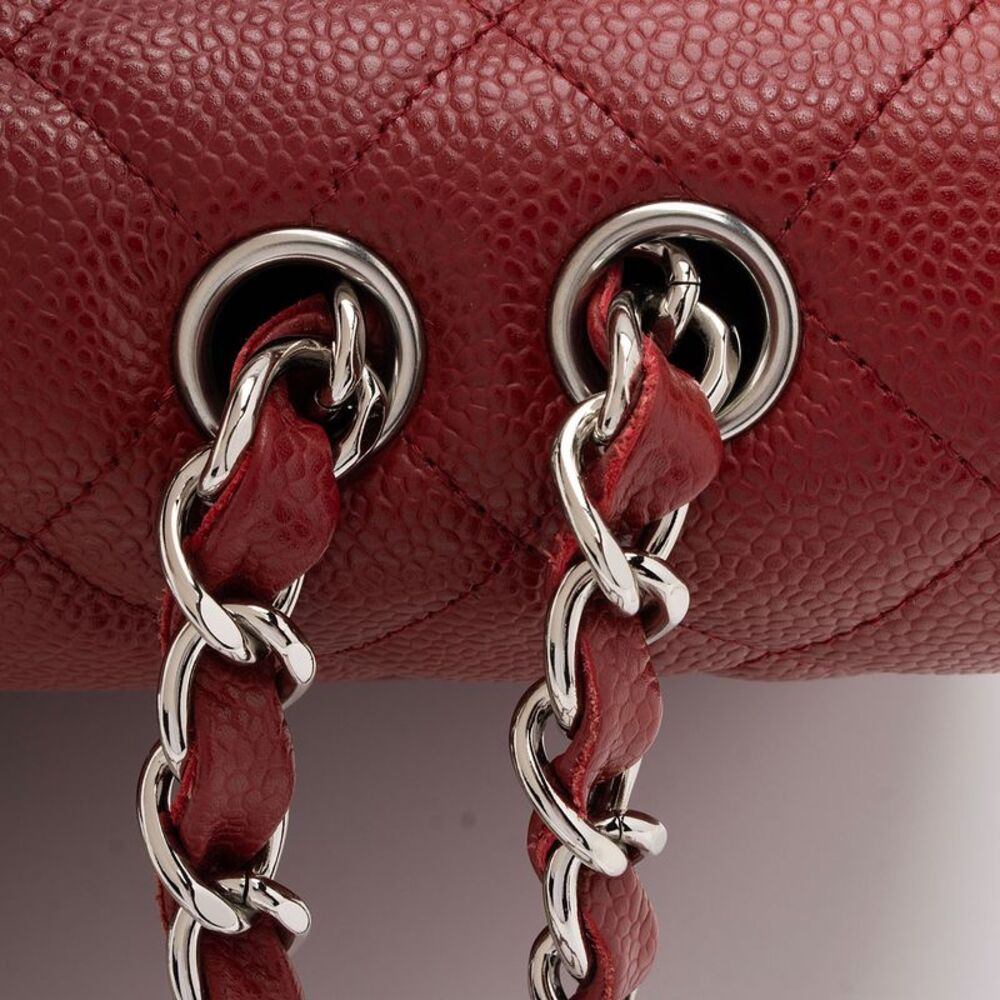 Chanel Caviar Leather Classic Jumbo Single Flap Bag - Picture 12 of 14